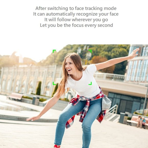 Portable All-in-one Smart Selfie Stick, 360° Rotates Auto Face & Object Tracking - Picture 7 of 12
